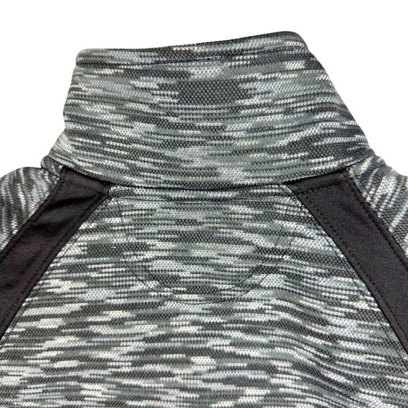 Tek Gear Fleece Jacket Men XL Heather Gray Athletic Full-Zip Long Sleeve Stretch - Picture 5 of 11